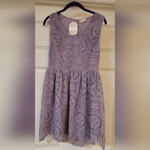 Altar'd State Lavender Sleeveless Dress Large